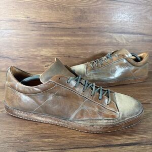 TRUE RELIGION Leather Sneakers Made In Italy Oxfords Men’s Size 12 Lace Up Shoes